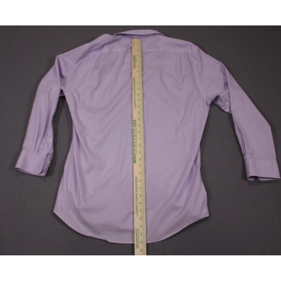 Lauren Ralph Lauren Shirt Black Label Men’s Purple Slim Fit Non Iron 16 32/33 - Picture 6 of 11